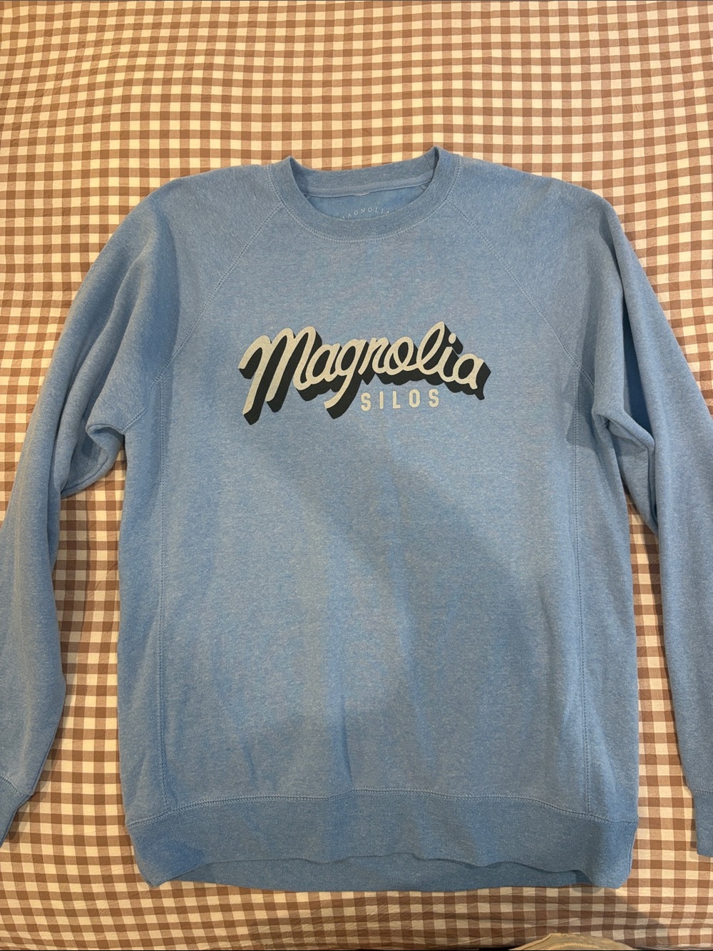 Magnolia Light Blue Crewneck with Script Logo
